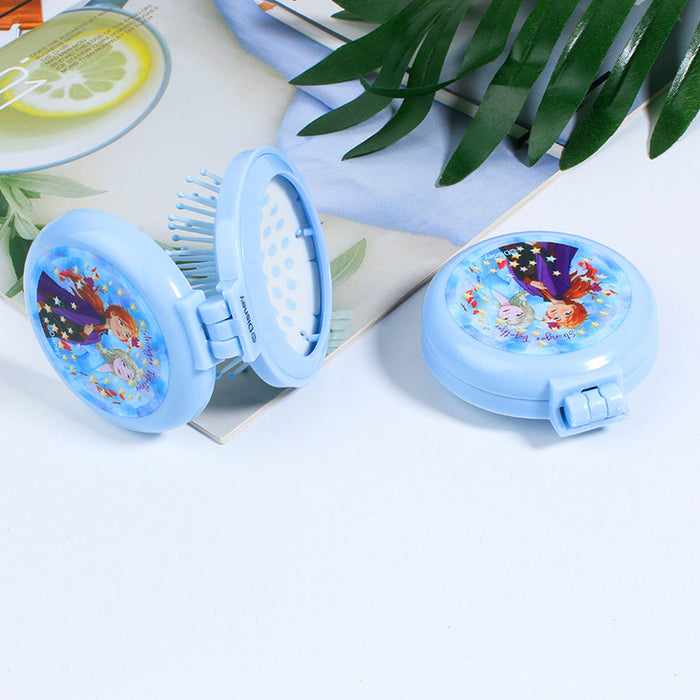 Wholesale Cartoon Makeup Mirror Children' s Head Makeup Mirror Dual-Purpose Mini Small Mirror to Carry
