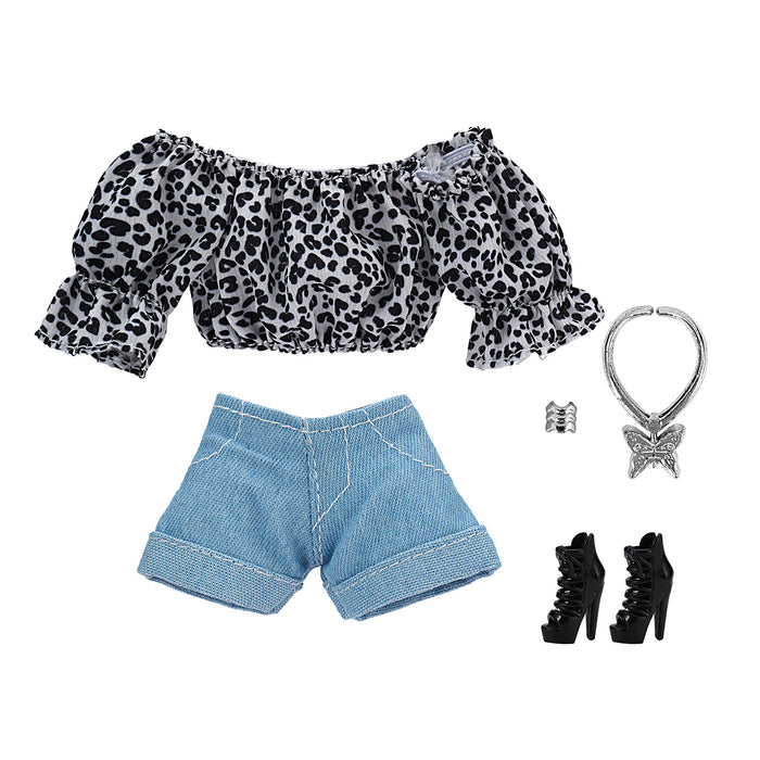 Wholesale doll floral shirt bubble sleeve shorts suit