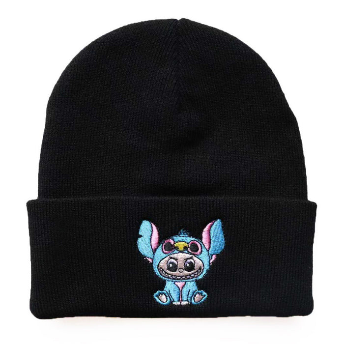Wholesale Cartoon wool hat embroidered knit hat
