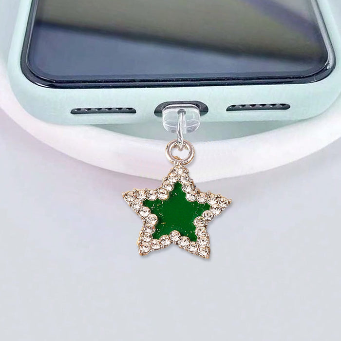 Wholesale Diamond-encrusted five-pointed star pendant Mobile Phone Stands