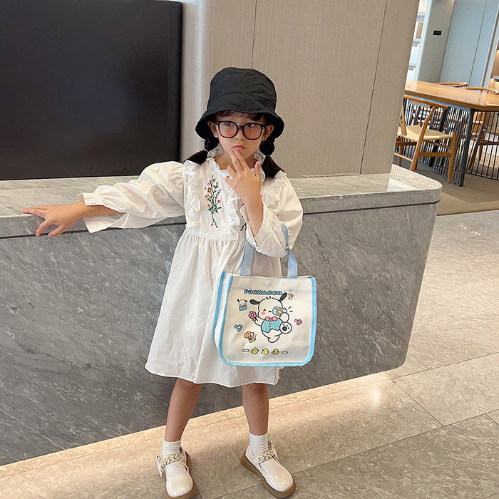 Wholesale New Manga Style Fashionable Large Capacity Premium Tote Bag Versatile Handheld Single Shoulder Canvas Bag