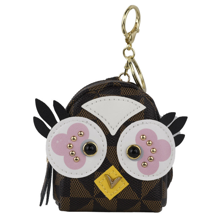 Wholesale PU Owl Key Pendant JDC-KC-DiPN001