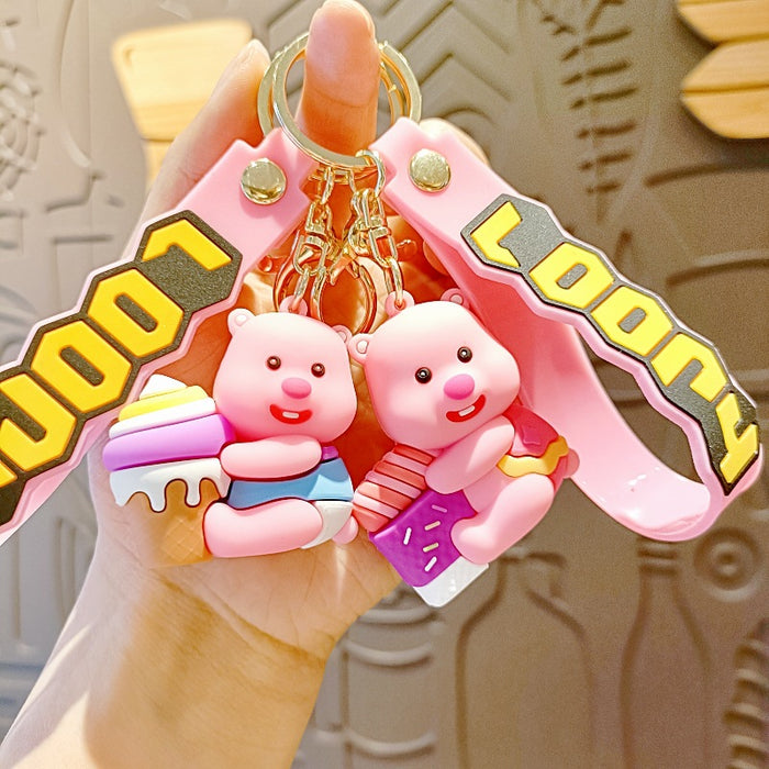 Wholesale Silicone Cartoon Doll Keychain JDC-KC-MingT207