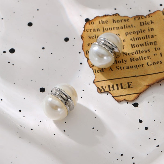 Wholesale magnetic imitation pearl ear clip summer new earrings pearl earrings