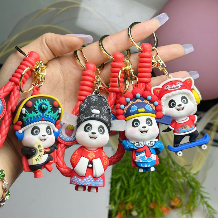 Wholesale  Panda Key Chain  Car Hanging Bag Accessories Keychain Pendant Doll Small Gift