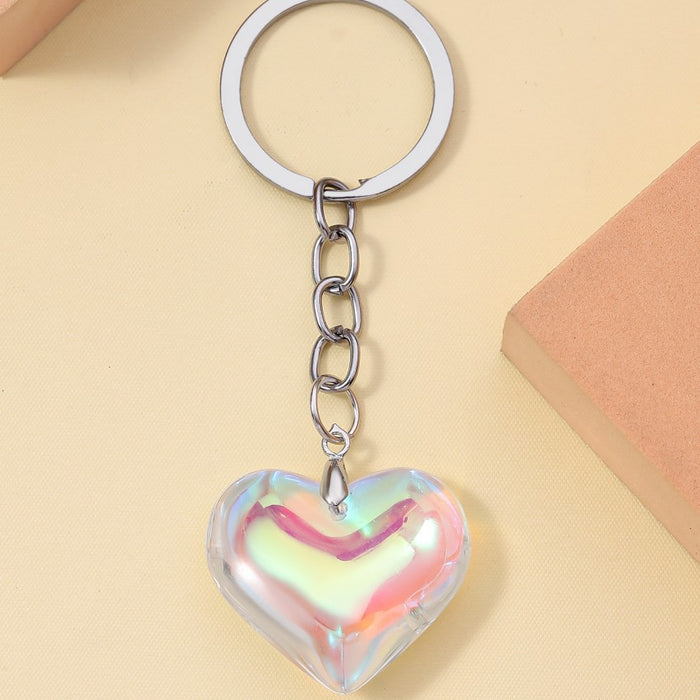 Wholesale 3D Glass Love Keychain JDC-KC-RongRui061