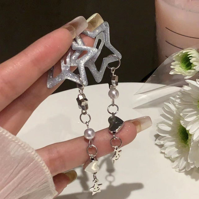 Wholesale Five-pointed Star Tassel Hairpin Pendant Chain Side Hairpin Hair Accessories