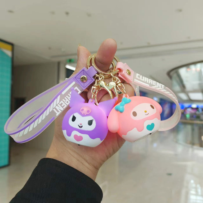 Wholesale Glowing Cute Silicone Pendant Keychain JDC-KC-HuJian005