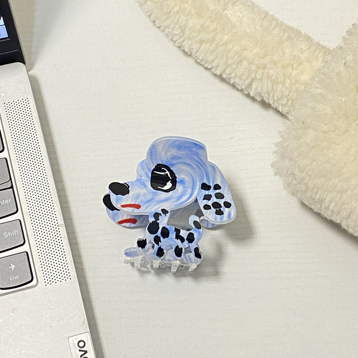 Wholesale Dalmatian Grab Clip cartoon Printed   Shark Clip