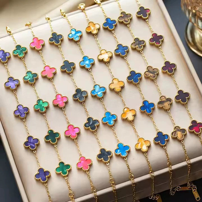 Wholesale Four leaf clover bracelet wholesale jewelry accessories new accessories niche high-end sense