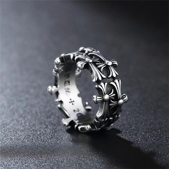 Wholesale Alloy Cross Opening Ring JDC-RS-Yud025