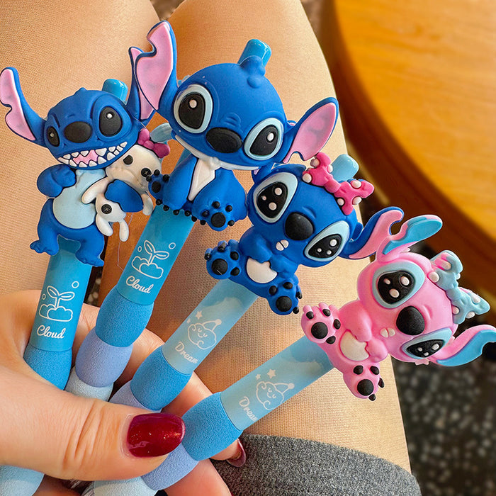 Wholesale Cute Cartoon Character Funny Pen Black Press Ballpoint Pen Special Pen for Students Examination