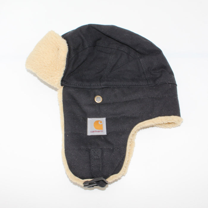 Wholesale Autumn and Winter Lamb Wool Canvas Double Layer Warm Earmuffs JDC-FH-QingCL009