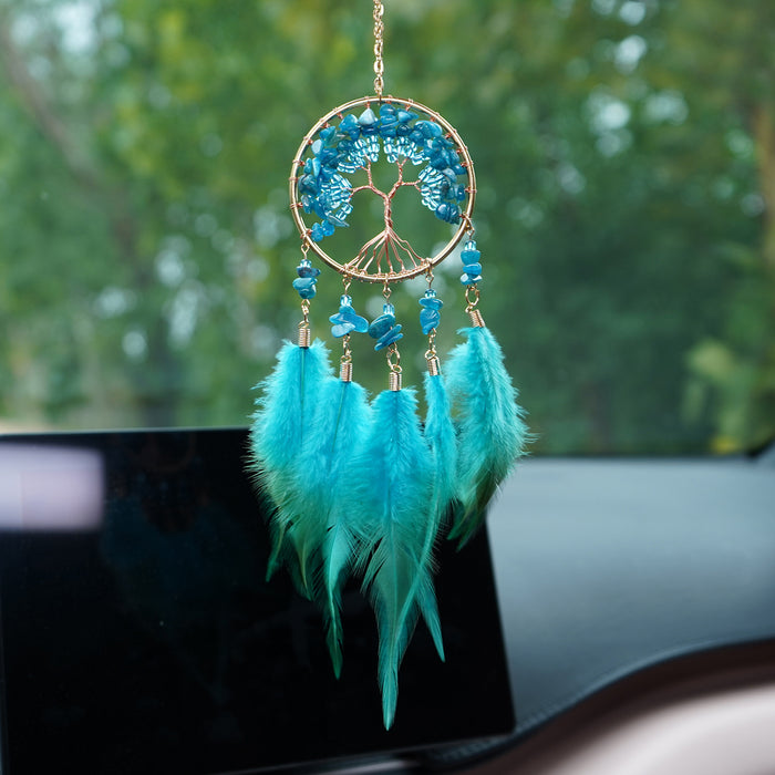 Wholesale Glass Crystal Life Tree Car Hanging Decoration Chic Fashion Accessory MOQ≥2