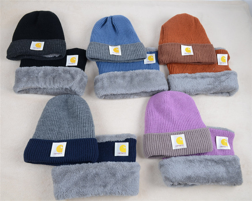 Wholesale Fleece Winter Knit Hat Scarf Set (F) JDC-FH-KuT018