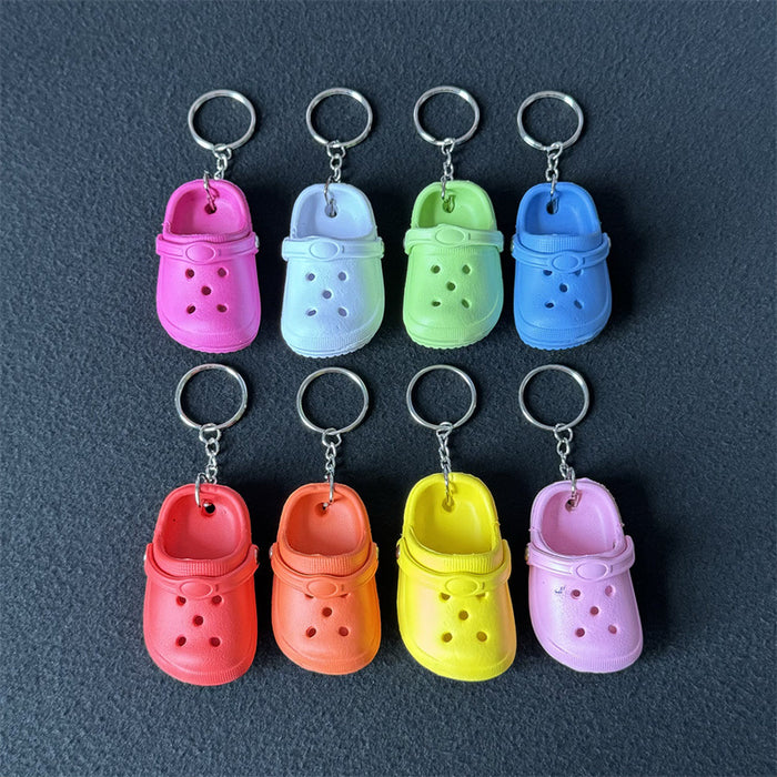 Wholesale Cartoon Slippers Silicone Doll Keychain JDC-KC-HaoXi026