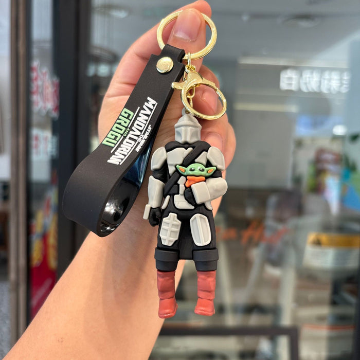 Wholesale 2PCS PVC Cartoon Keychain Pendant Boutique Accessory