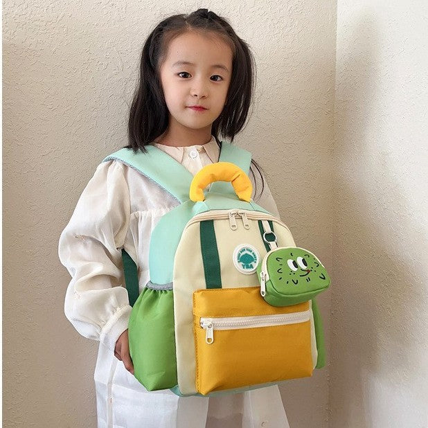 Wholesale Medium and Large small size Kindergarten Backpack Nylon Lightweight Schoolbag Boys' Universal Bag Clove Style Children's Bag