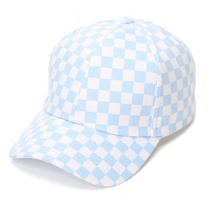 Wholesale Chic Checkerboard Baseball Cap Summer Sun Protection Everyday Hat