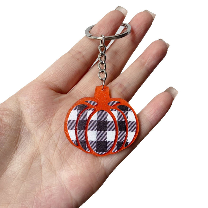 Wholesale  Acrylic Car Keychain Pumpkin  Web Poison Funny Party Favor Gift