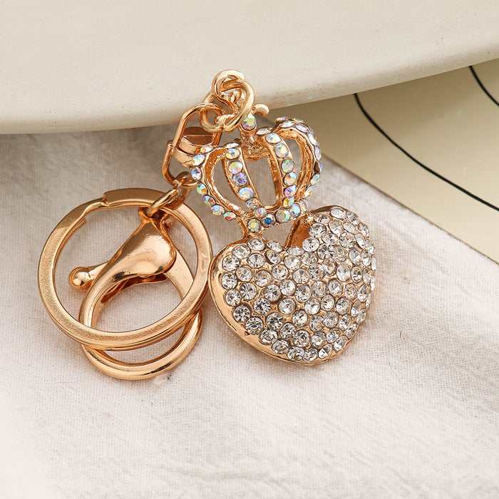 Wholesale Diamond Love Crown Alloy Keychain JDC-KC-ChaoK043