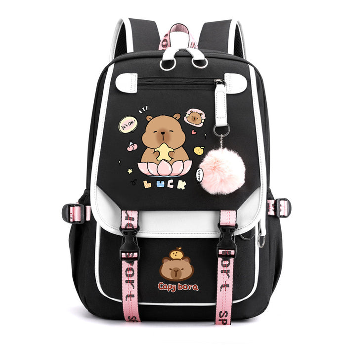 Wholesale Cute cartoon large-capacity backpack bag for boys and girls in elementary and middle school.