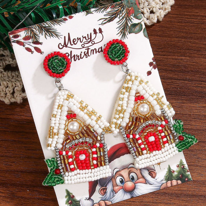 Wholesale elegant versatile Christmas style earrings