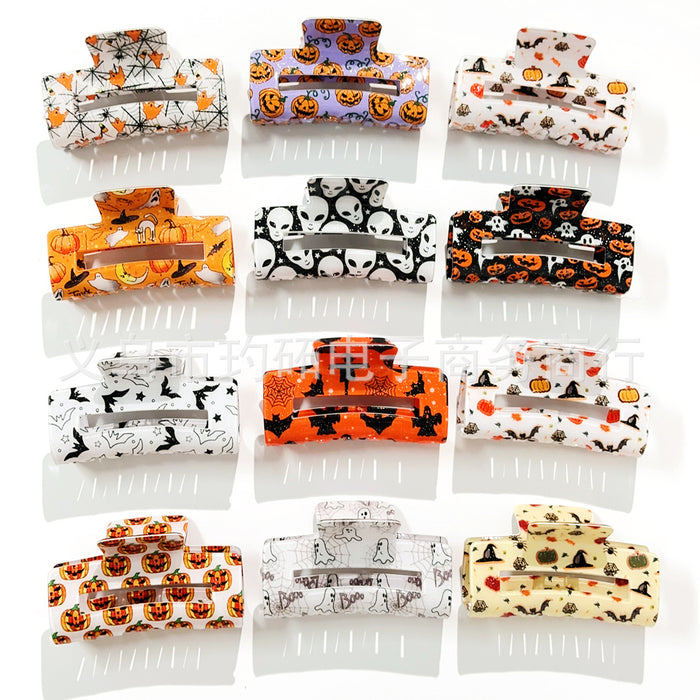 Wholesale  Grabber Skull Bat Ghost Square Hairpin Funny Shark Clip European and American Hair Accessories