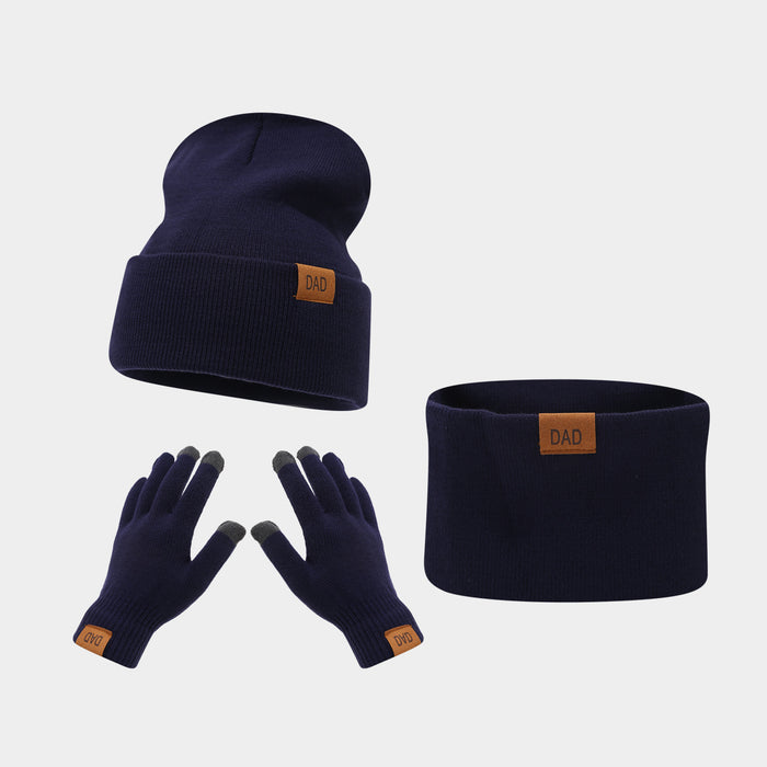 Wholesale Letter Mark Winter Warm Hat Set