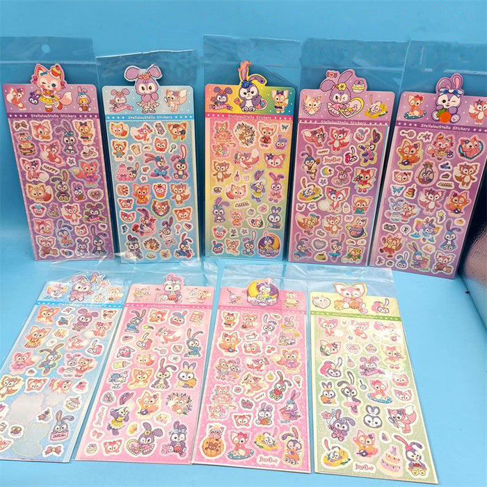 Wholesale Colorful and cute cartoon laser stickers