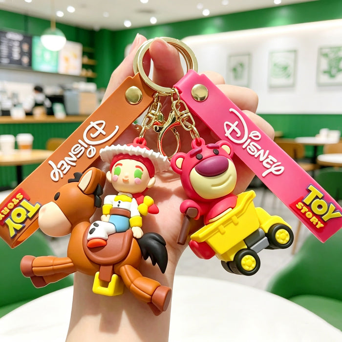 Wholesale Silicone PVC Cartoon Space Ranger Keychain Gift Bag Charm MOQ≥50