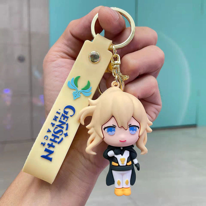 Wholesale Cute Cartoon Three-dimensional Silicone Keychain JDC-KC-Chongli013