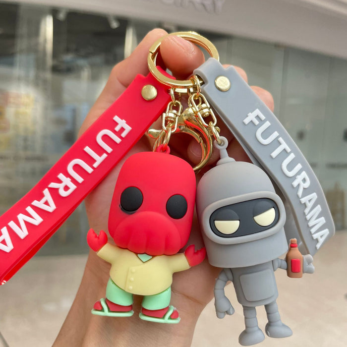 Wholesale Anime keychain, keychain, cartoon figurine, small gift