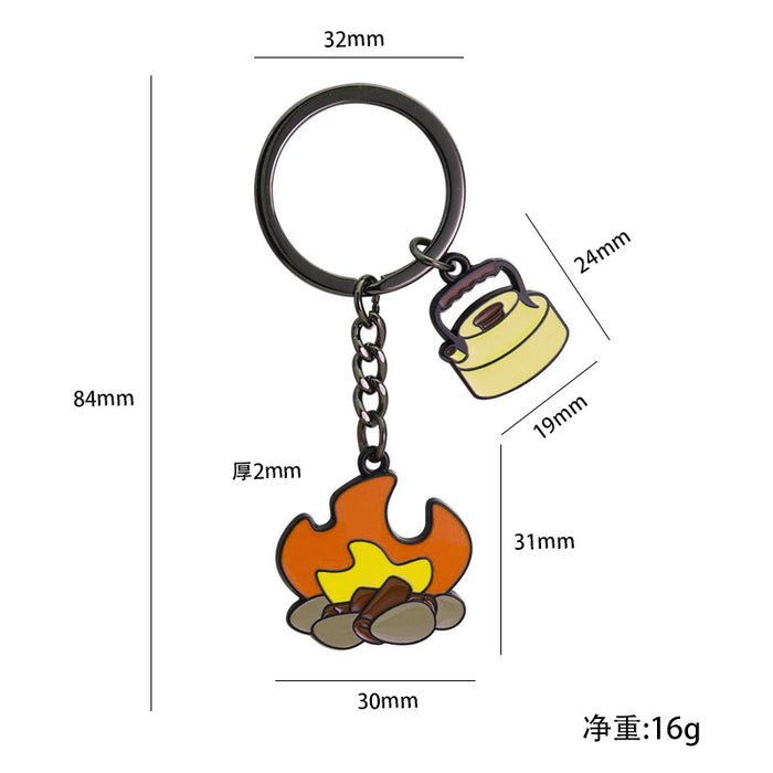 Wholesale Camping Equipment Metal Small Pendant  Keychain