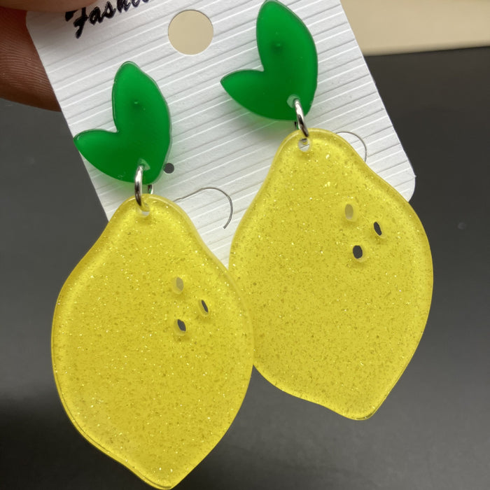 Wholesale Fruit Acrylic Earrings Fashion Accessory Gift Boutique