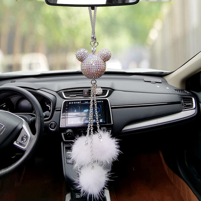 Wholesale Crystal Car pendant cross-border Diamond car creative Car Mirror head pendant