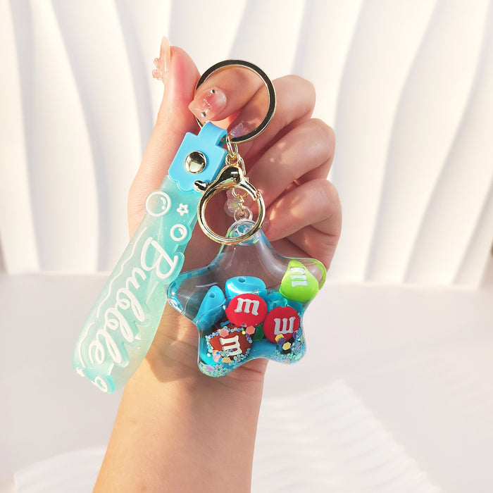 Wholesale Acrylic Oil Keychain JDC-KC-ShiH003