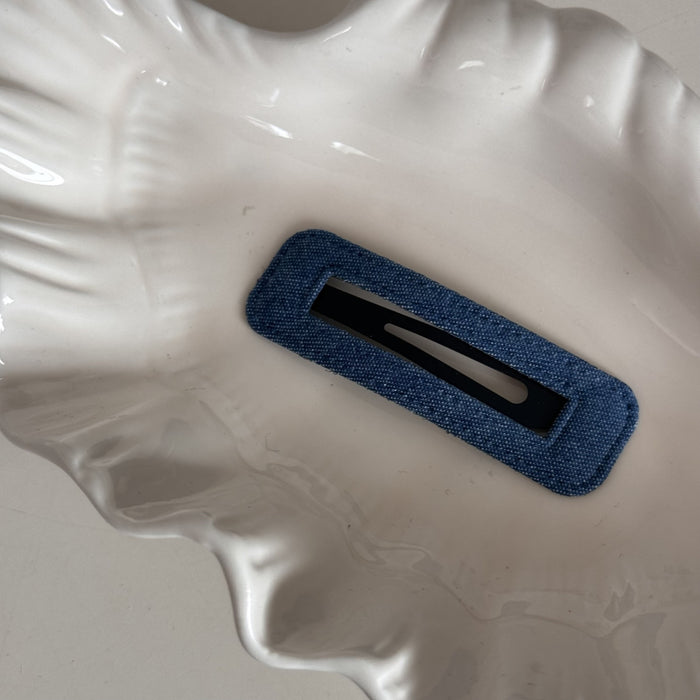 Wholesale Denim blue fabric bb clip cute dopamine baby hair clip broken hair side clip bangs hair accessories new