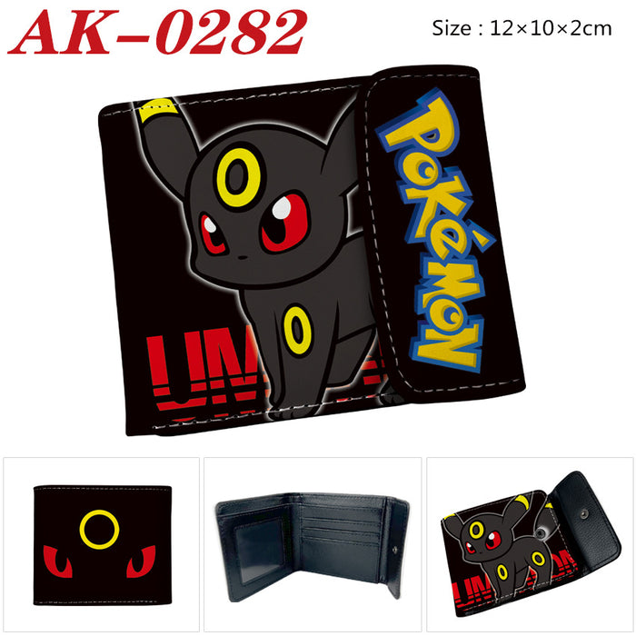 Wholesale Anime Snap Button PU Leather Short Wallet Unisex Card Coin Purse Trendy Boutique Gift
