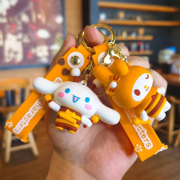 Wholesale Cartoon Doll Silicone Keychain JDC-KC-Tingm229