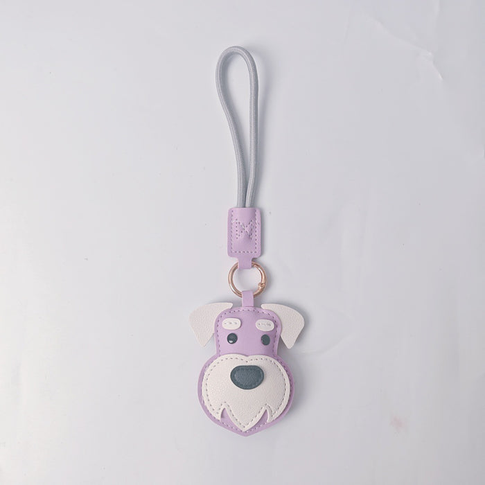 Wholesale PU Dog Keychain Pendant Cute Border Collie Husky Schnauzer Street Style Fashion Accessory