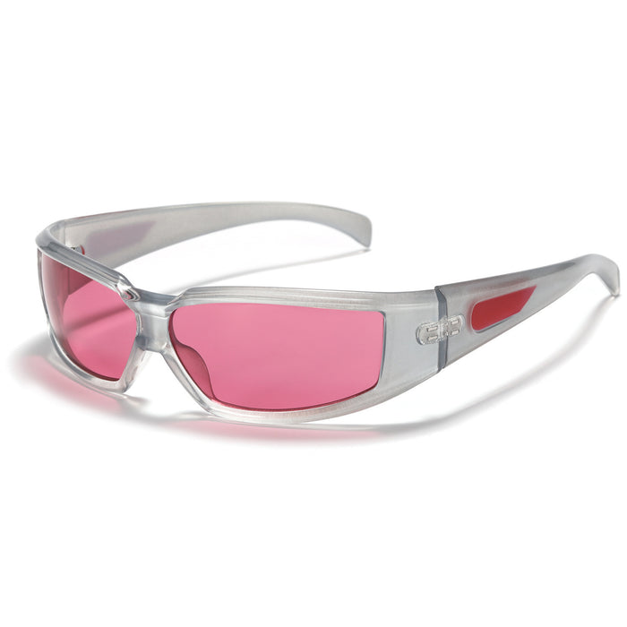 Wholesale cool square reflective silver frame sunglasses