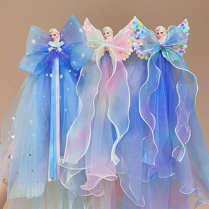 Wholesale Pawl Veil Snow Princess Crown Headwear Hairpin Baby Flower Hair Accessories Hairpin