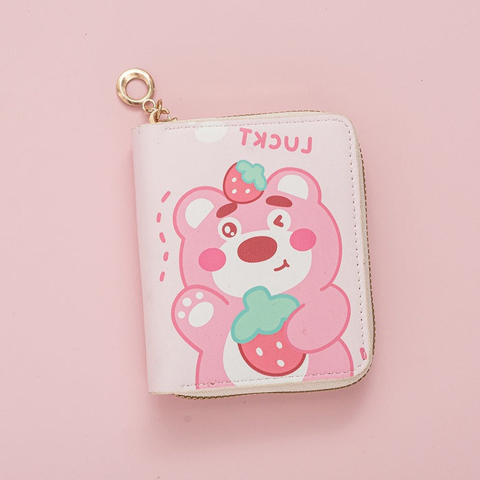 Wholesale Cartoon Anime Cute Short Zipper Wallet JDC-WT-QT018