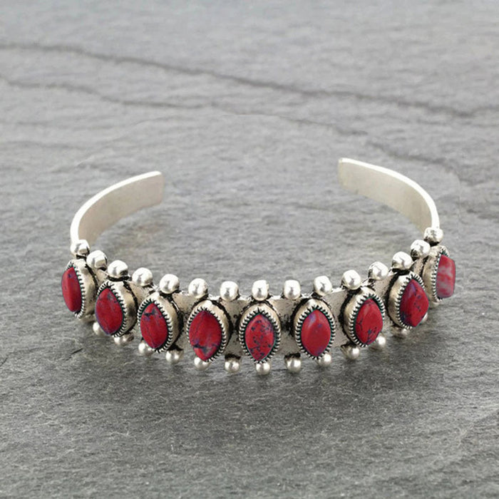 Wholesale Turquoise Open Bracelet Vintage Pattern Bracelet Bracelet Bracelet