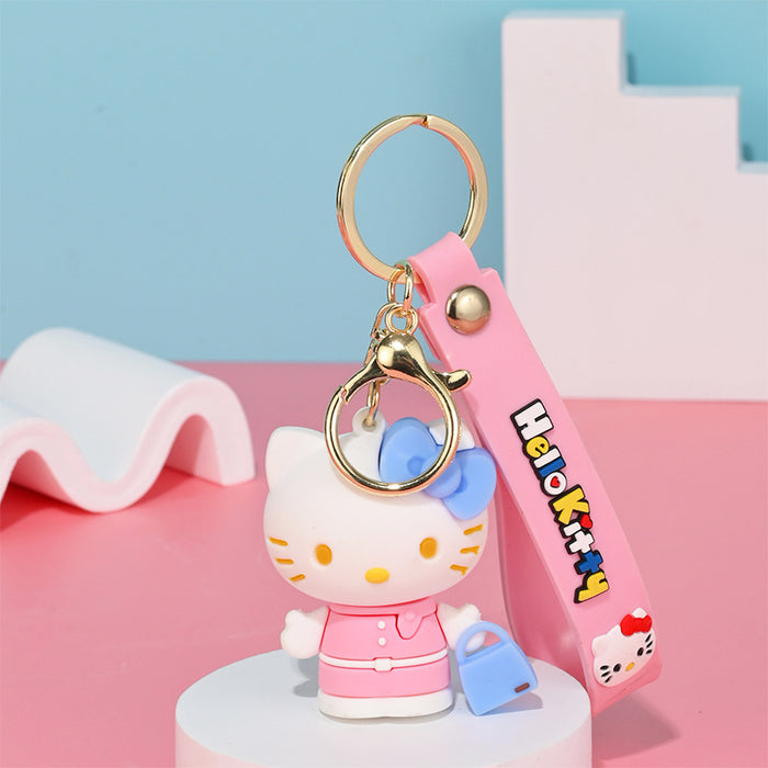 Wholesale cartoon doll silicone keychain JDC-KC-HongSheng012