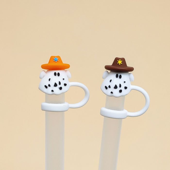 Wholesale 20pcs silicone  straw cap creative straw dust plug straw silicone plug