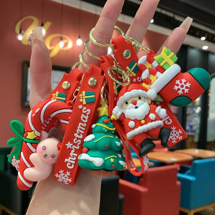 Wholesale Cartoon Cute Christmas Snowman Keychain