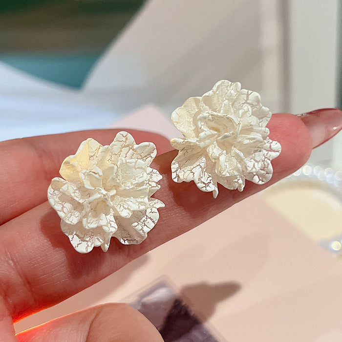 Wholesale Simple Flower Alloy Earrings JDC-ES-SM004