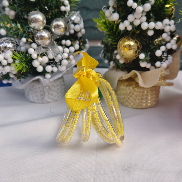 Wholesale 6-layer ribbon silicone tube Christmas bracelet